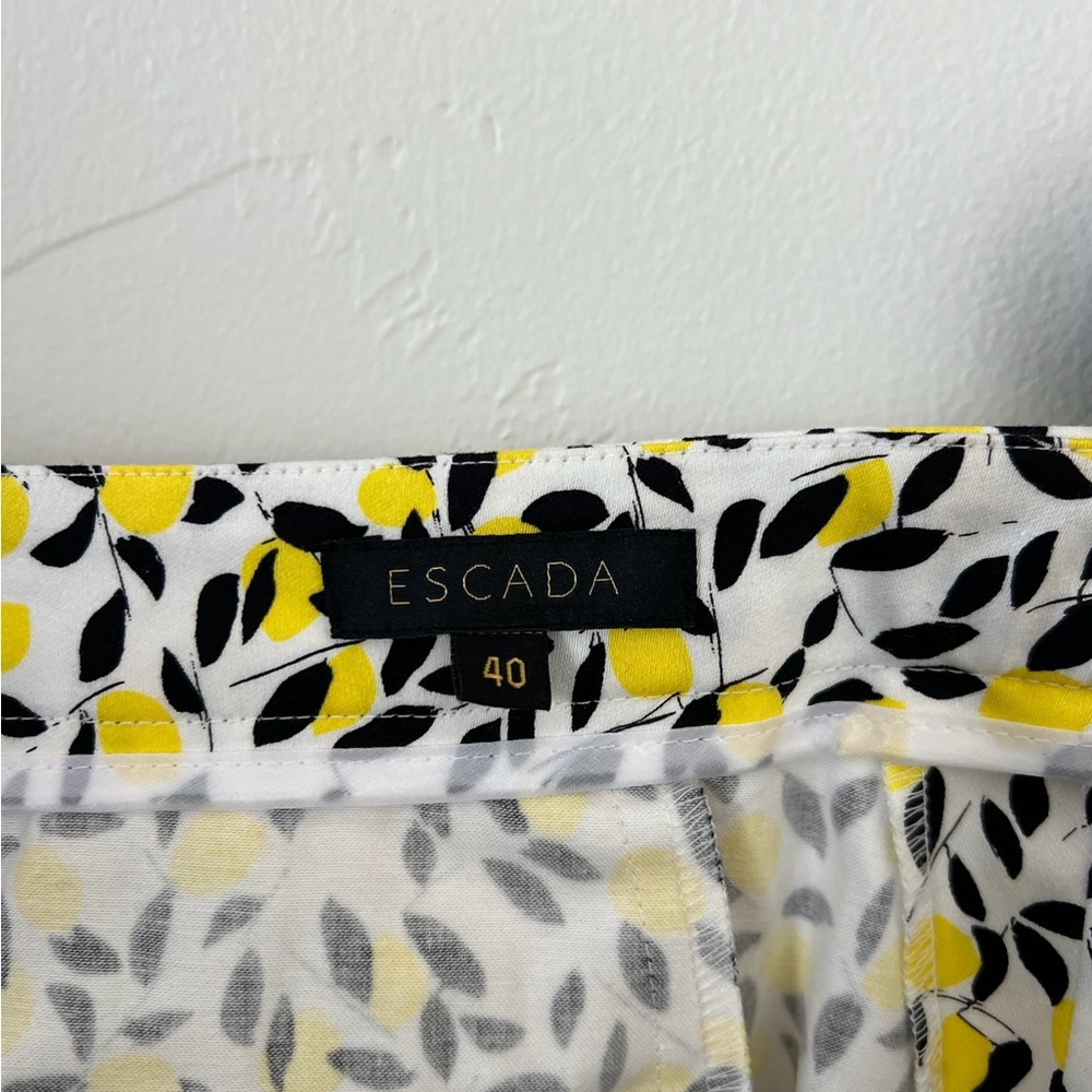 Escada Leaf Patterned pants